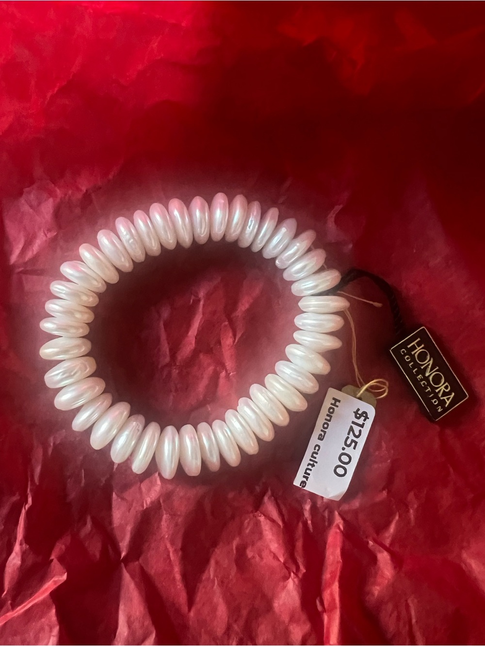 Honora Pearl Stretch Bracelet in Lustrous White Pearls